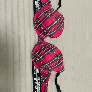 PINK Victoria's Secret Plaid Bra